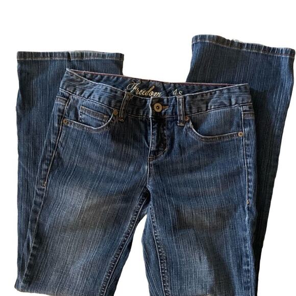 TOMMY HILFIGER Freedom denim blue Jeans straight leg 4 short‎ - Picture 2 of 4